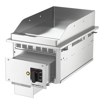 GGM Gastro Commercial Electric Drop-in Griddle – 4.5 kW – Smooth - Cooking Area: 344 x 484 mm