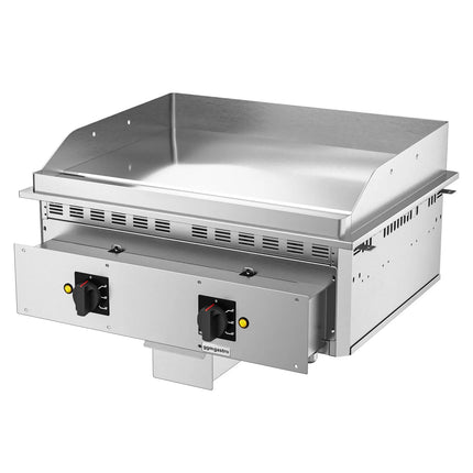 GGM Gastro Commercial Electric Drop-in Griddle – 9 kW – Smooth - Cooking Area: 744 x 484 mm