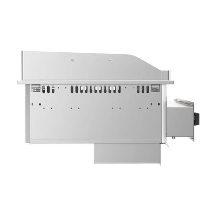 GGM Gastro Commercial Electric Drop-in Griddle – 9 kW – Smooth & Ribbed - Cooking Area: 800 x 765 mm