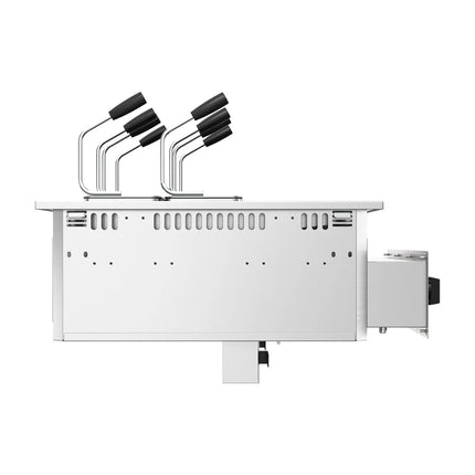 GGM Gastro Commercial Electric Drop-in Pasta Cooker – 13+13 L – 15 kW - with drain tap - incl. 6 Baskets