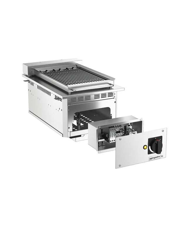 GGM Gastro Commercial Electric Drop-in Water Grill - 400x765x420mm - 3.75 kW