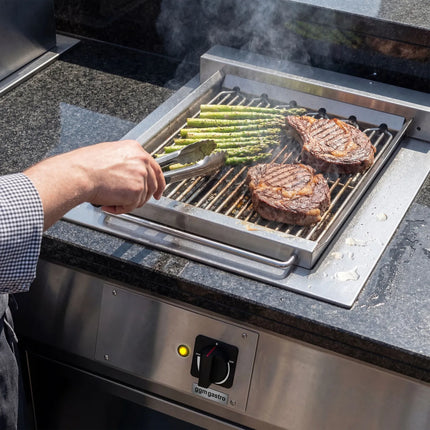 GGM Gastro Commercial Electric Drop-in Water Grill - 400x765x420mm - 3.75 kW