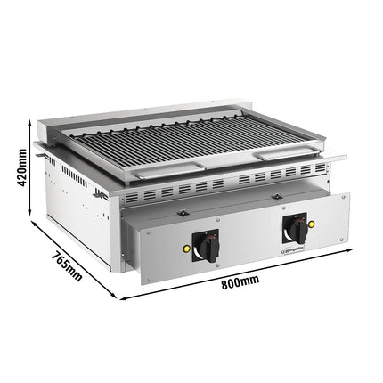GGM Gastro Commercial Electric Drop-in Water Grill – 800x765x420mm -  8.75 kW