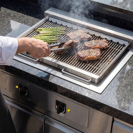GGM Gastro Commercial Electric Drop-in Water Grill – 800x765x420mm -  8.75 kW