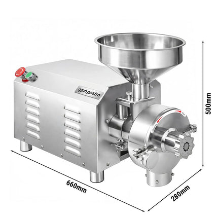 GGM Gastro Commercial Electric Grain Mill Grinder - 50kg/h - adjustable fineness - 1500rpm