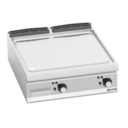 GGM Gastro Commercial Electric Griddle - 13.2kW - Ribbed Plate