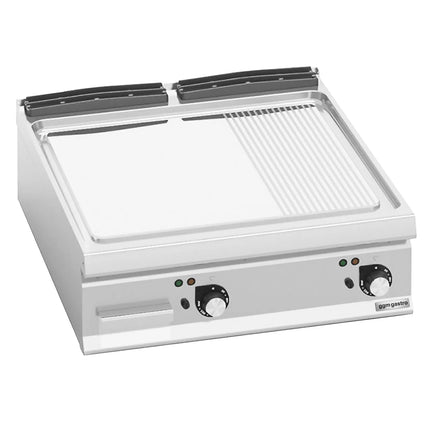 GGM Gastro Commercial Electric Griddle - 13.2kW - Smooth/Ribbed Plate (half & half)