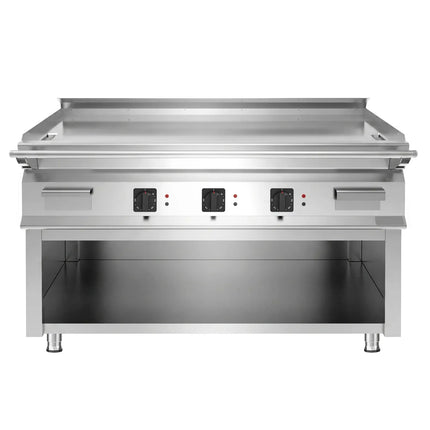 GGM Gastro Commercial Electric Griddle - 13.5kW - Smooth Plate - Cooking area: 1395x585mm - on Stand