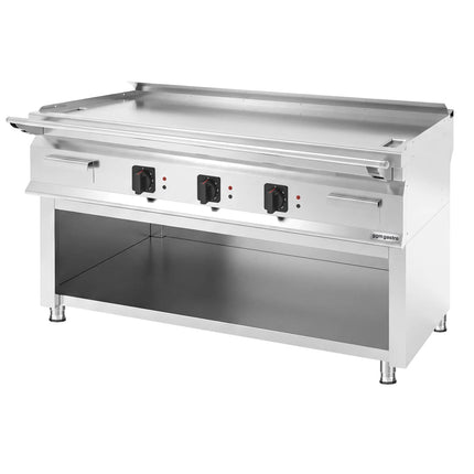 GGM Gastro Commercial Electric Griddle - 13.5kW - Smooth Plate - Cooking area: 1395x585mm - on Stand