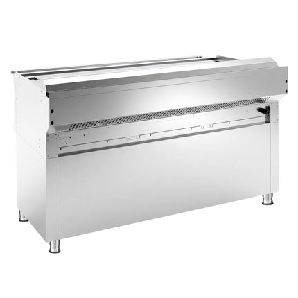 GGM Gastro Commercial Electric Griddle - 13.5kW - Smooth Plate - Cooking area: 1395x585mm - on Stand