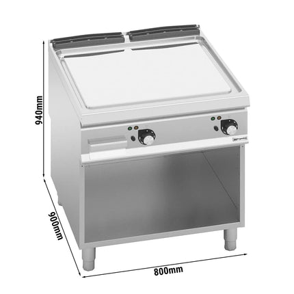 GGM Gastro Commercial Electric Griddle - 13.7kW - Smooth Plate - on Stand