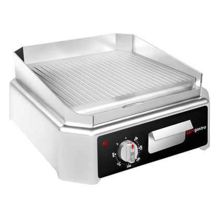 GGM Gastro Commercial Electric Griddle - 2.5kW - Ribbed Plate - Cooking area: 405x445mm