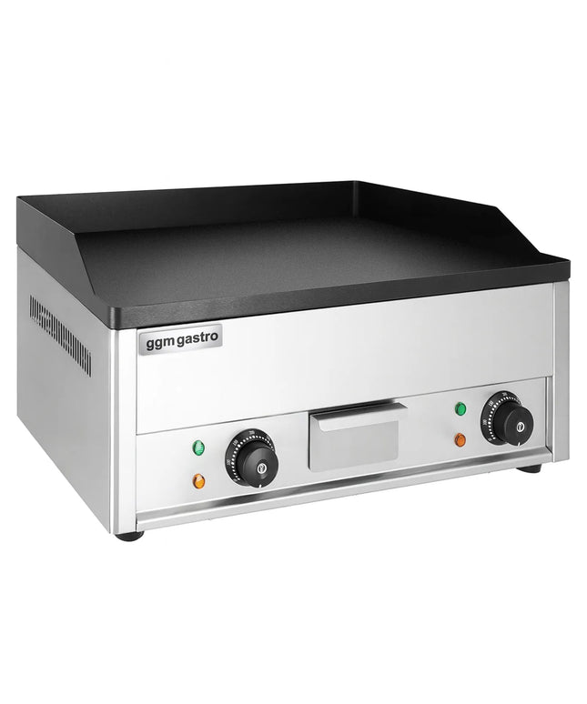 GGM Gastro Commercial Electric Griddle - 4.4kW - Smooth Plate - Cooking area: 600x335mm