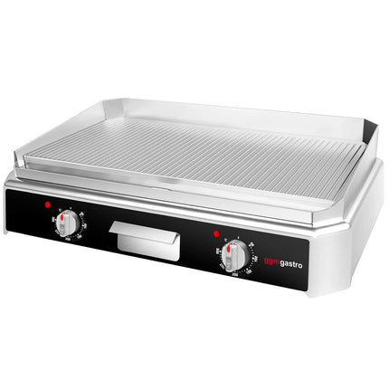 GGM Gastro Commercial Electric Griddle - 5.0kW - Ribbed Plate