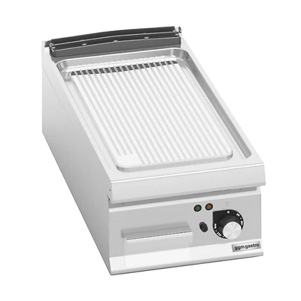 GGM Gastro Commercial Electric Griddle - 6.6kW - Ribbed Plate