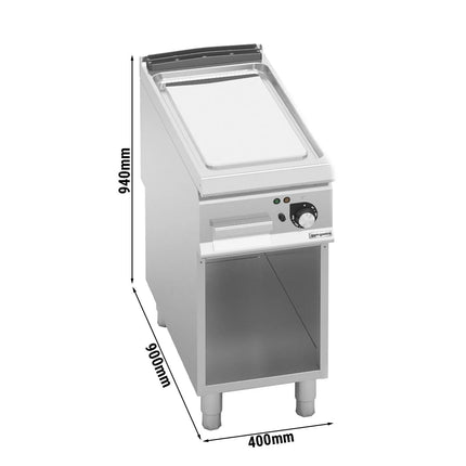 GGM Gastro Commercial Electric Griddle - 6.8kW - Smooth Plate - on Stand