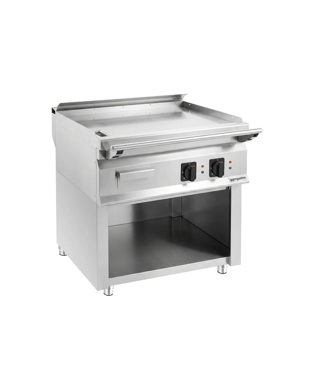 GGM Gastro Commercial Electric Griddle - 9.0kW - Smooth Plate - Cooking area: 795x585mm - on Stand