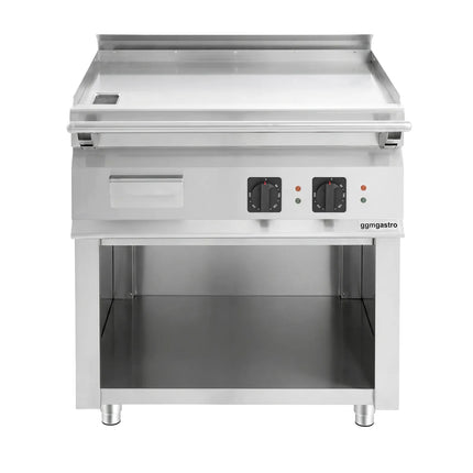 GGM Gastro Commercial Electric Griddle - 9.0kW - Smooth Plate - Cooking area: 795x585mm - on Stand