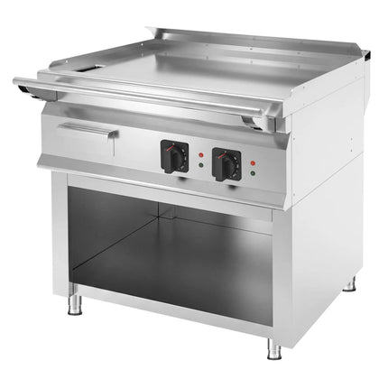 GGM Gastro Commercial Electric Griddle - 9.0kW - Smooth Plate - Cooking area: 795x585mm - on Stand