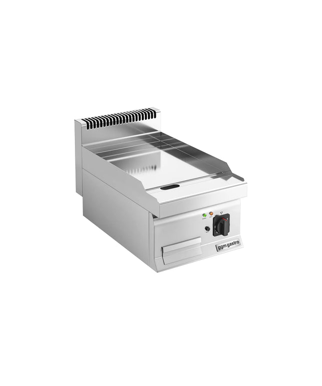 GGM Gastro Commercial Electric Griddle - with Hard Chrome Plate - 4.5kW - Smooth Plate - Cooking area: 395x500mm