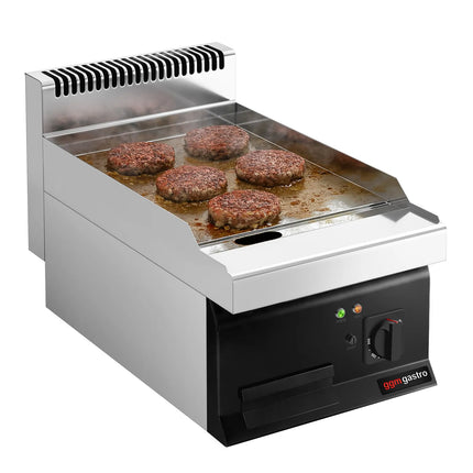 GGM Gastro Commercial Electric Griddle - with Hard Chrome Plate - 4.5kW - Smooth Plate - Cooking area: 395x535mm