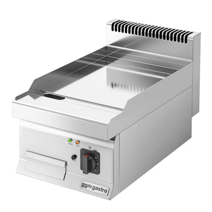 GGM Gastro Commercial Electric Griddle - with Hard Chrome Plate - 4.5kW - Smooth Plate - Cooking area: 395x500mm