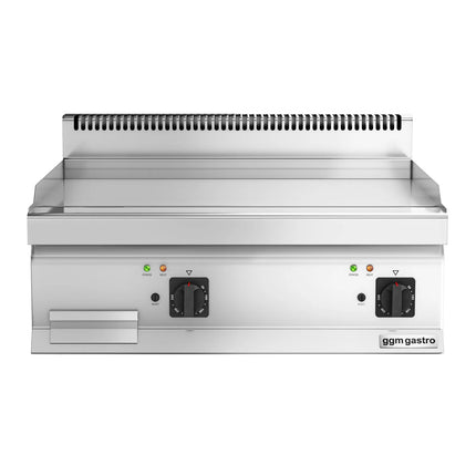 GGM Gastro Commercial Electric Griddle - with Hard Chrome Plate - 8.0kW - Smooth Plate - Cooking area: 795x535mm