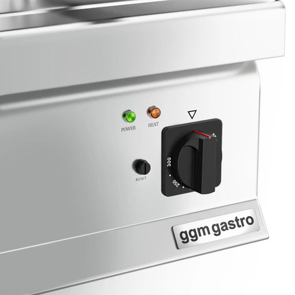 GGM Gastro Commercial Electric Griddle - with Hard Chrome Plate - 8.0kW - Smooth Plate - Cooking area: 795x535mm
