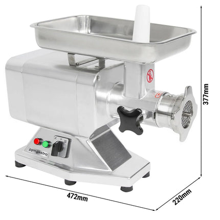 GGM Gastro Commercial Electric Meat Mincer - Size 12 - 120kg/h - 850 W - Mincing Plate 4.5mm