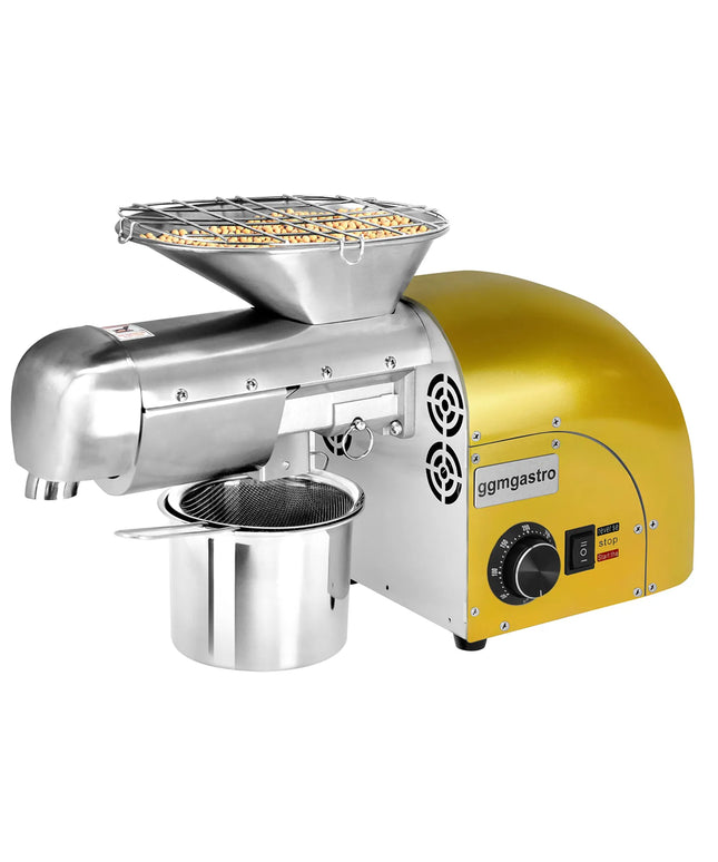 GGM Gastro Commercial Electric Oil Press Machine - Gold - 1.8kW - 5-8kg/h