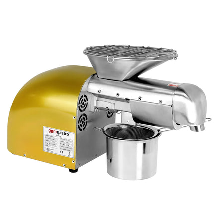 GGM Gastro Commercial Electric Oil Press Machine - Gold - 1.8kW - 5-8kg/h