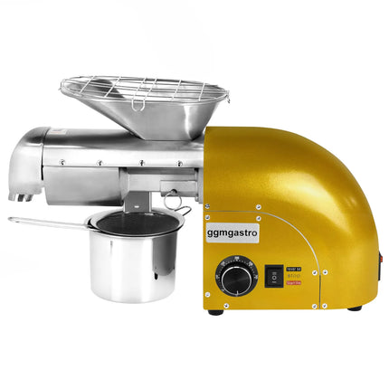GGM Gastro Commercial Electric Oil Press Machine - Gold - 1.8kW - 5-8kg/h