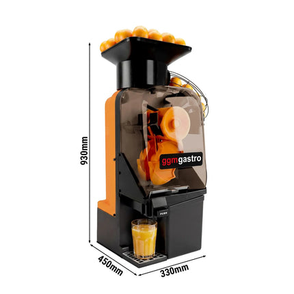 GGM Gastro Commercial Electric Orange Juicer – Automatic, Self‑Cleaning - 15 Oranges/min - Ø60–80 mm - 550 W