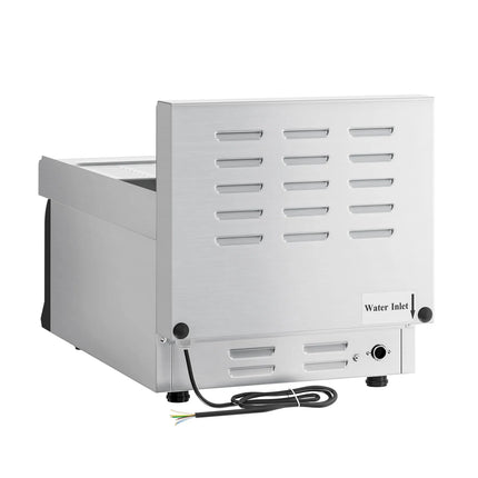 GGM Gastro Commercial Electric Pasta Cooker - Single Tank - Countertop - 26L - 6kW - with Drain Tap - 700mm Depth