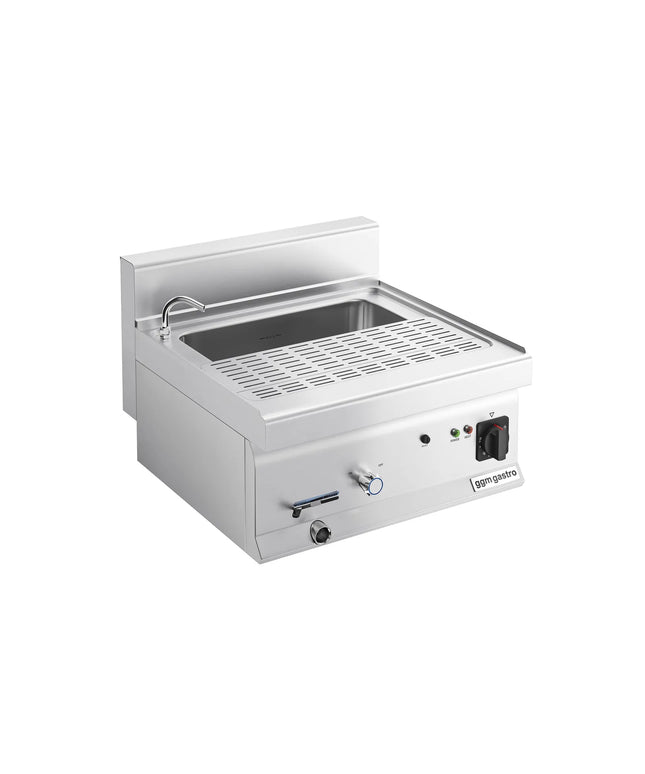 GGM Gastro Commercial Electric Pasta Cooker - Single Tank - Countertop - 28L - 9kW - with Drain Tap
