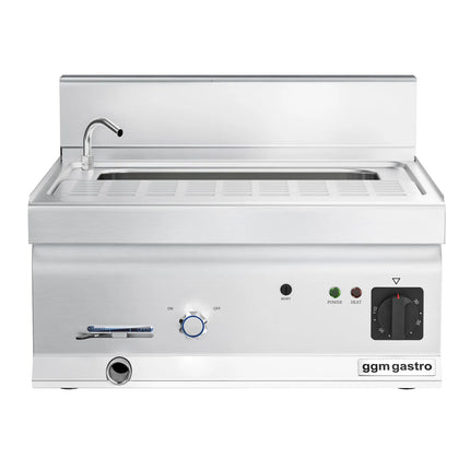 GGM Gastro Commercial Electric Pasta Cooker - Single Tank - Countertop - 28L - 9kW - with Drain Tap