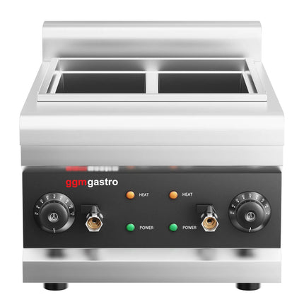 GGM Gastro Commercial Electric Pasta Cooker - Single Tank - Countertop - 3kW - with 4 Baskets