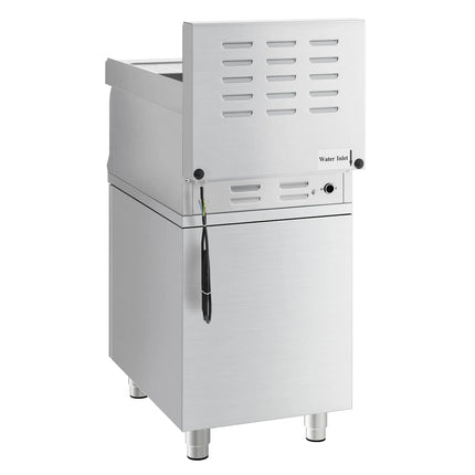 GGM Gastro Commercial Electric Pasta Cooker - Single Tank - Freestanding - 18L - 4.5kW - with Drain Tap - on Cupboard Base - 1-Door