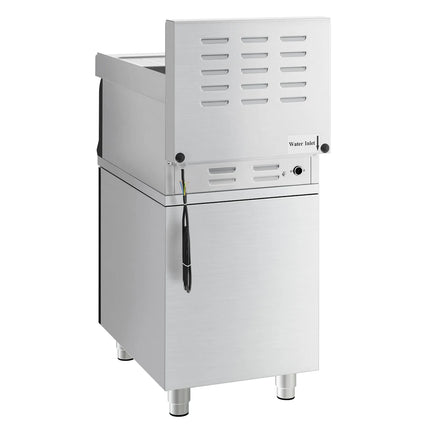 GGM Gastro Commercial Electric Pasta Cooker - Single Tank - Freestanding - 26L - 6kW - with Drain Tap - on Cupboard Base - 1-Door