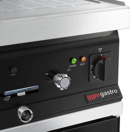 GGM Gastro Commercial Electric Pasta Cooker - Single Tank - Freestanding - 26L - 6kW - with Drain Tap - on Cupboard Base - 1-Door