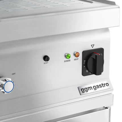 GGM Gastro Commercial Electric Pasta Cooker - Single Tank - Freestanding - 28L - 9kW - with Drain Tap - on Cupboard Base - 1-Door