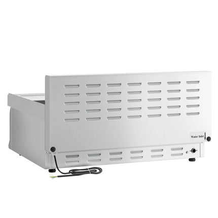 GGM Gastro Commercial Electric Pasta Cooker - Twin Tank - Countertop - 2x26L - 12kW - with Drain Tap - 700mm Depth