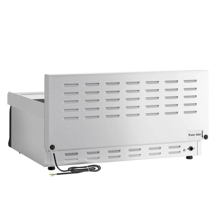 GGM Gastro Commercial Electric Pasta Cooker - Twin Tank - Countertop - 2x26L - 12kW - with Drain Tap - 700mm Depth