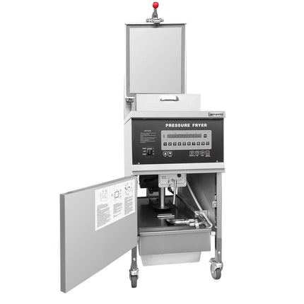 GGM Gastro Commercial Electric Pressure Fryer - 24 litres - 13.5kW - Digital - with built-in oil filtration