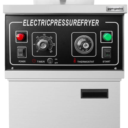 GGM Gastro Commercial Electric Pressure Fryer - 24 litres - 13.5kW - Manual