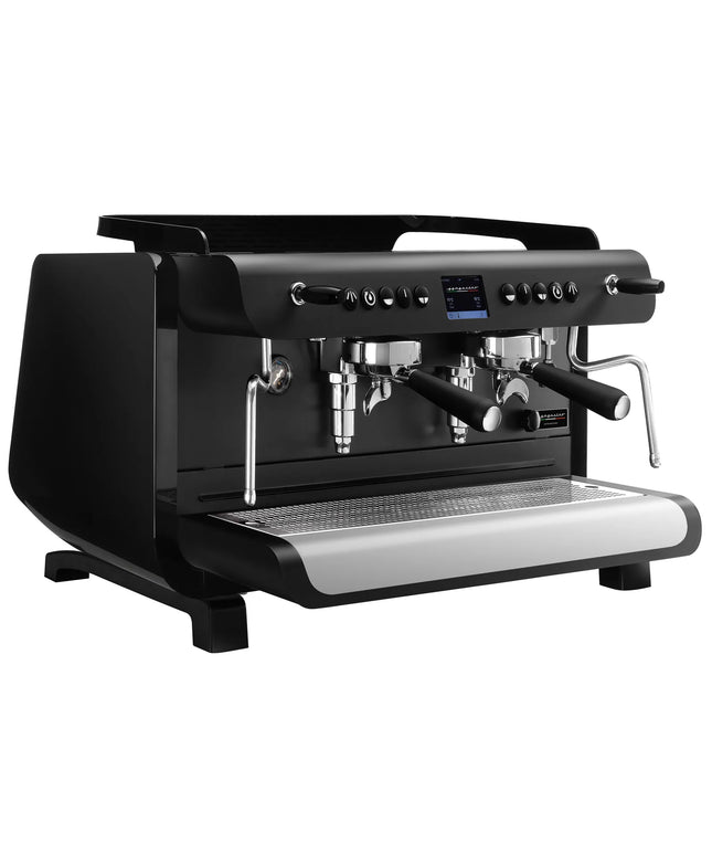 GGM Gastro Commercial Espresso Machine Compact - 2 Group - Multi-boiler - with Touchscreen - Separate Temperature Control - Pre-infusion System & 2 Steam Wands - Black
