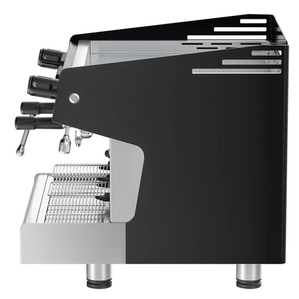 GGM Gastro Commercial Espresso Machine Compact - 2 Group - with Digital Display - Pre-infusion System & 1 Steam Wand