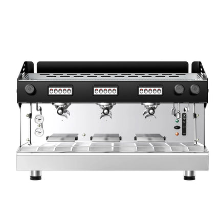 GGM Gastro Commercial Espresso Machine Compact - 3 Group - Manual - Pre-infusion System & 2 Steam Wands
