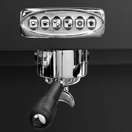 GGM Gastro Commercial Espresso Machine "Eminence" - 2 Group - Pre-infusion System & 2 Steam Wands - Black