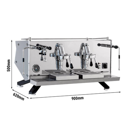 GGM Gastro Commercial Espresso Machine "Suprema" - 2 Group - Manual - Pre-infusion System & 2 Steam Wands